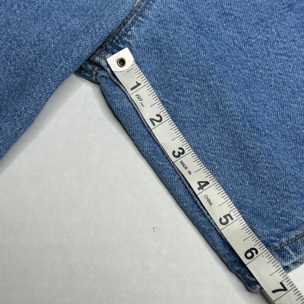 Vintage Chic Blue Jean Shorts Size 10 Average High Rise - Picture 14 of 15
